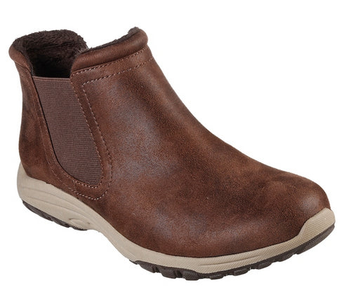 Ghete sport, dama, SKECHERS REGGAE FEST NEW YORKER 158388-MUSH maro, piele ecologica